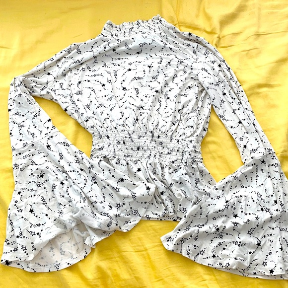 Topshop Half-Turtleneck Blouse - Picture 1 of 2